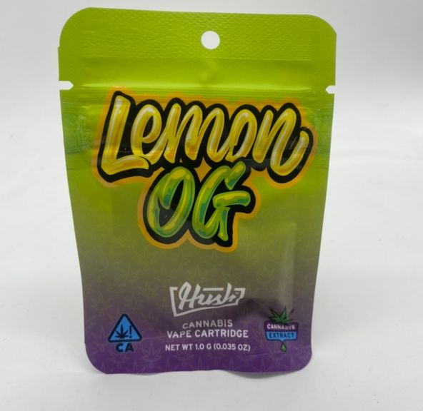 Lemon OG (indica) - 1g Cartridge (THC 91%) by HUSH **Buy 2 for $50**
