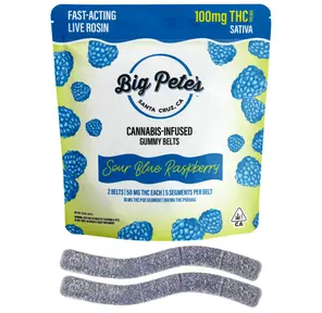 Big Pete's | Gummies | 2pc | Rosin | Belts | Sour Blue Raspberry