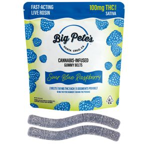 Big Pete's | Gummies | 2pc | Rosin | Belts | Sour Blue Raspberry