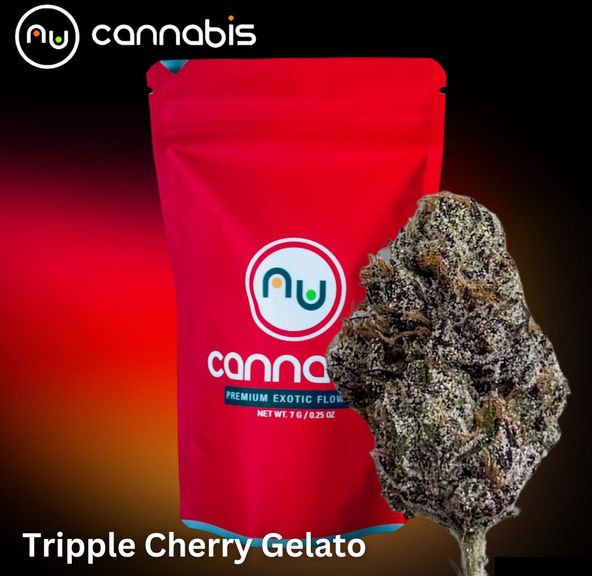 NuCannabis - Triple Cherry Gelato 7g - PREMIUM INDOOR FLOWERS