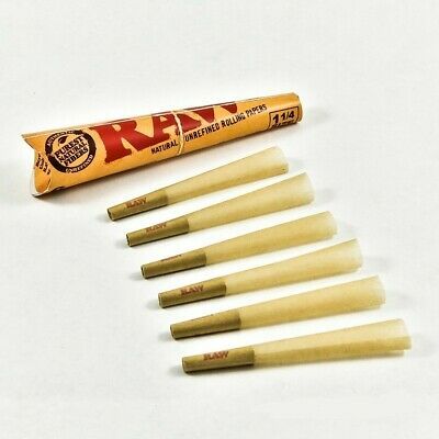 Raw Pre Rolled Cones - 6 Pack
