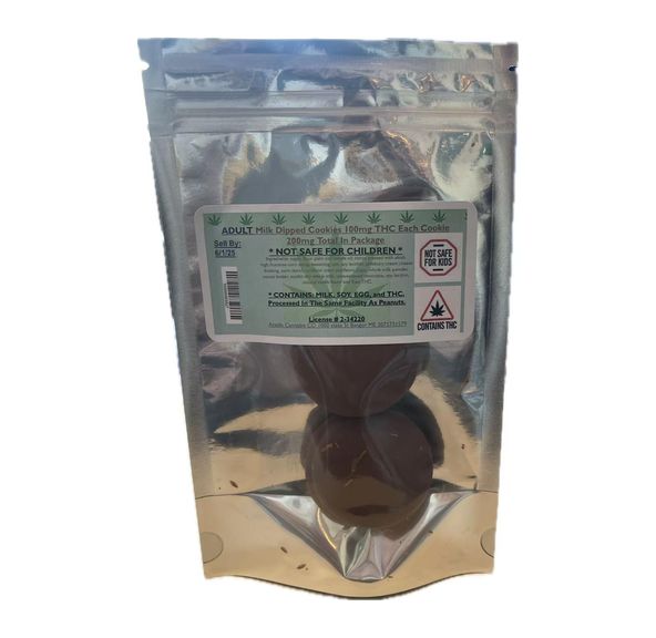 Acadia - Milk Dipped Cookies - 200mg