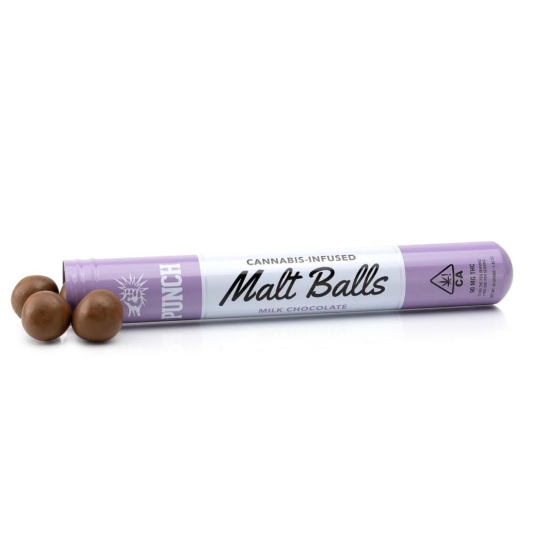 1. Punch 100mg THC Malt Balls - Peanut Butter