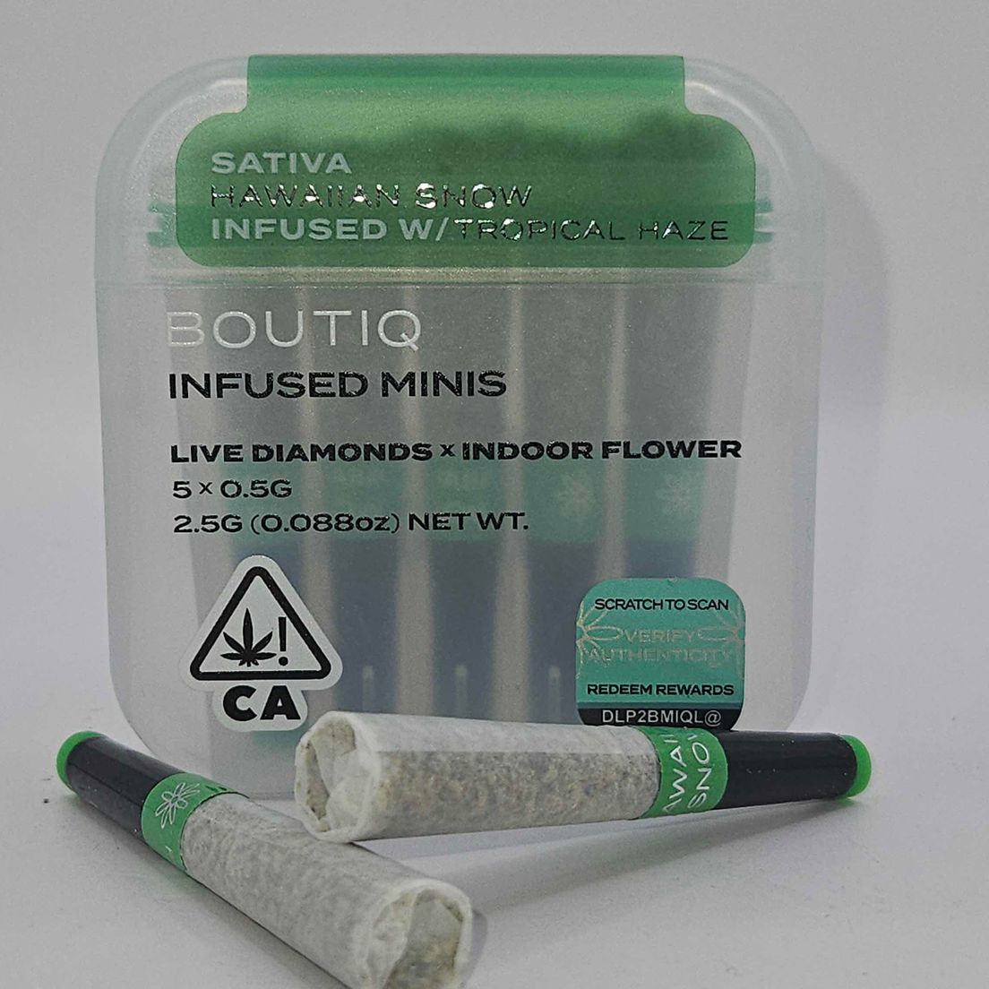 Boutiq Mini Joints (5ct) - Hawaiian Snow w/ Tropical Haze