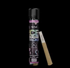Rove | Grape Stomper OG | 1g Ice Pack Rosin, Diamond, Hash Infused Pre-roll