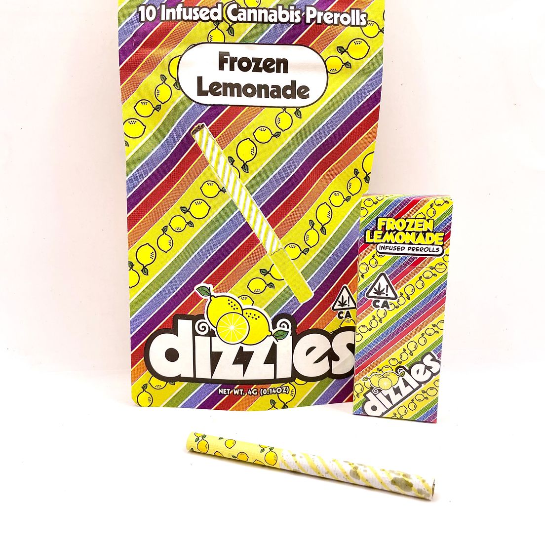 *BLOWOUT DEAL! $25 4g Frozen Lemonade (Sativa) 10-Pack Infused Prerolls - dizzies