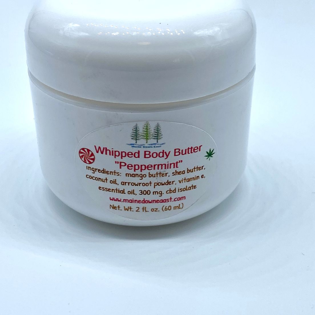 300mg Whipped Body Butter (Peppermint)