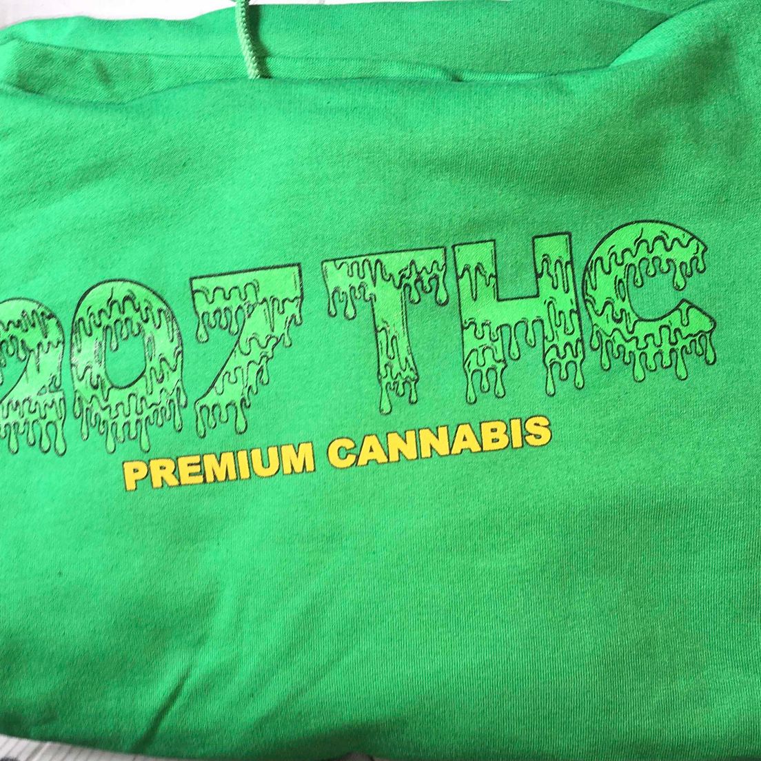 207THC Green hoodies