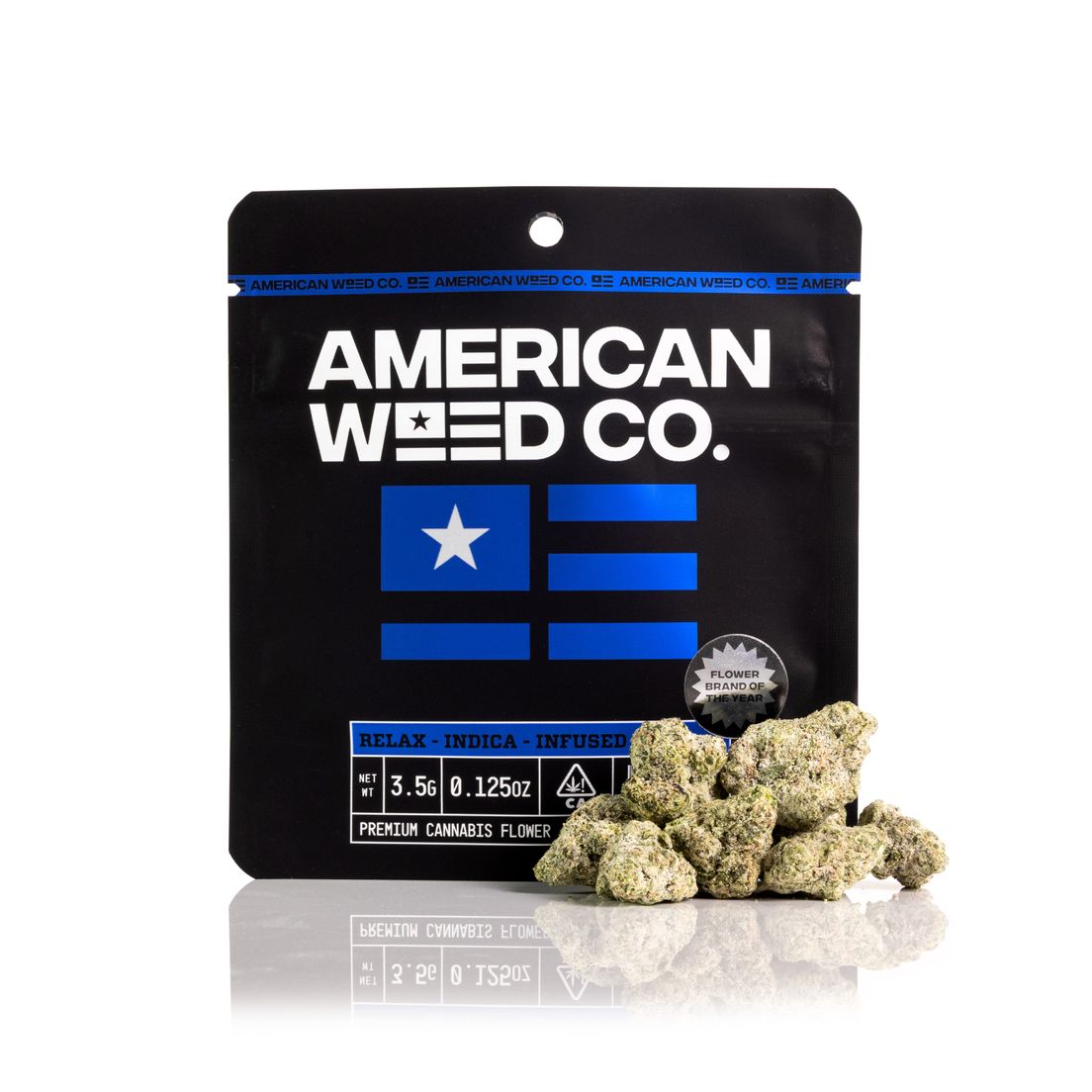 American Weed Co. Infused Flower Apple Kush 3.5g