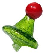 BDC Directional Flow UV Glass Carb Cap - Glow in Dark Assorted