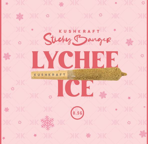 1 x 0.5g Infused Sticky Banger Pre-Roll Sativa Lychee Ice by KushKraft