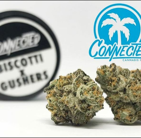 Biscotti x Gushers Premium 3.5g jar from Connected Cannabis Co.