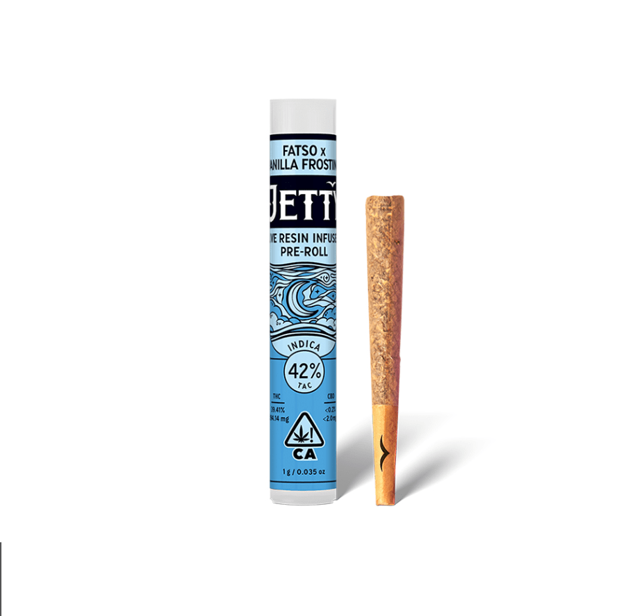 Jetty Live Resin Infused Pre-roll Fatso x Vanilla Frosting 1g