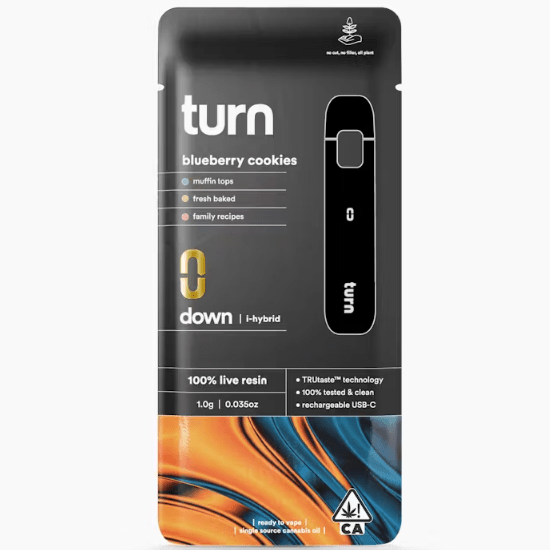 blueberry cookies (i-hybrid) / 100% live resin / disposable
