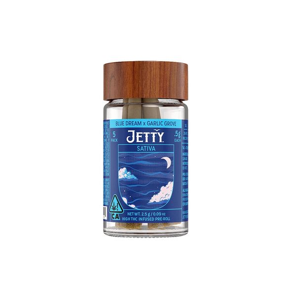 Jetty High THC Infused Pre-roll 5pk Blue Dream x Garlic Grove 2.5g
