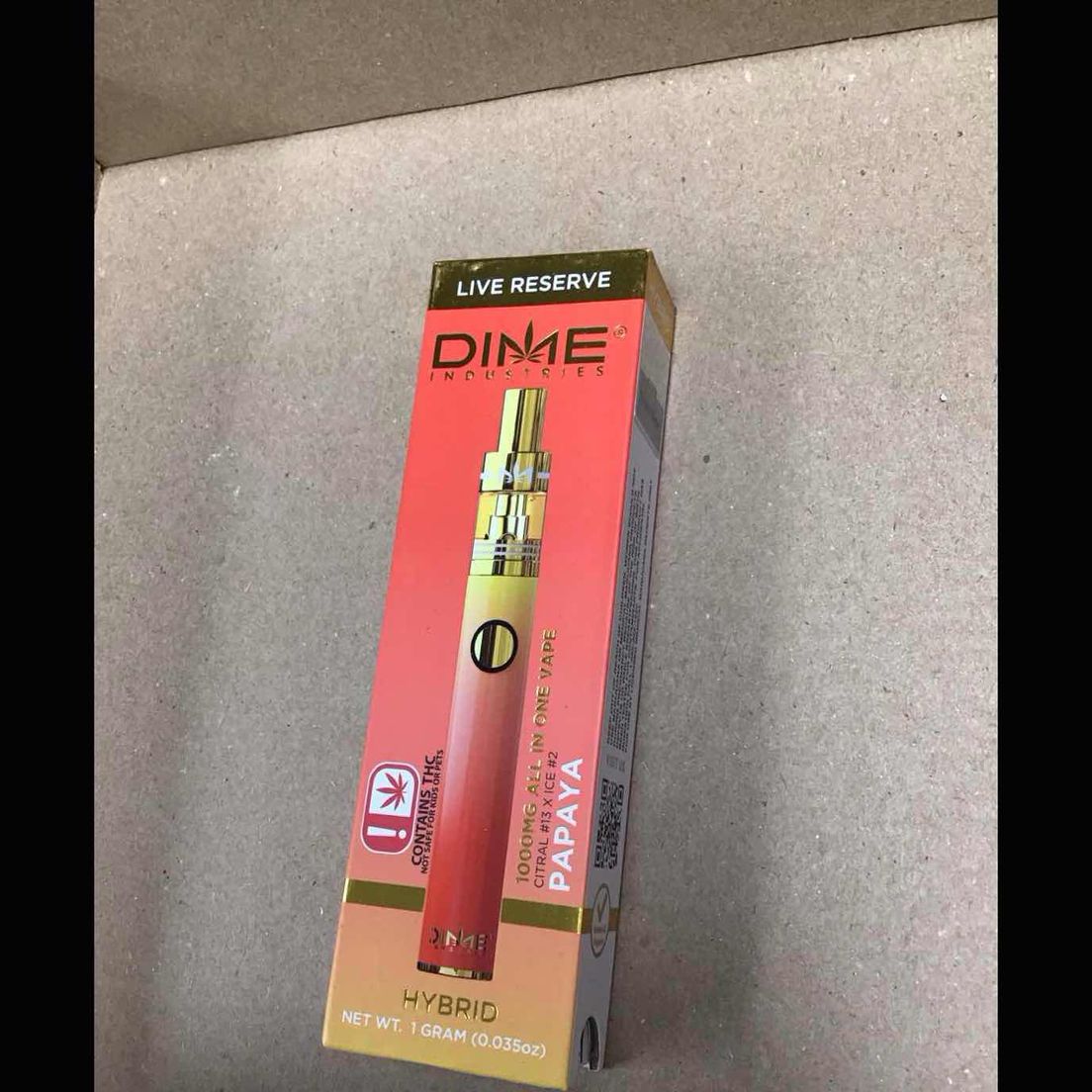 Papaya Dime Disposable Live Reserve 1g