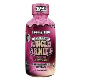 Uncle Arnie's Live Resin Beverage Raspberry Lemonade 100mg