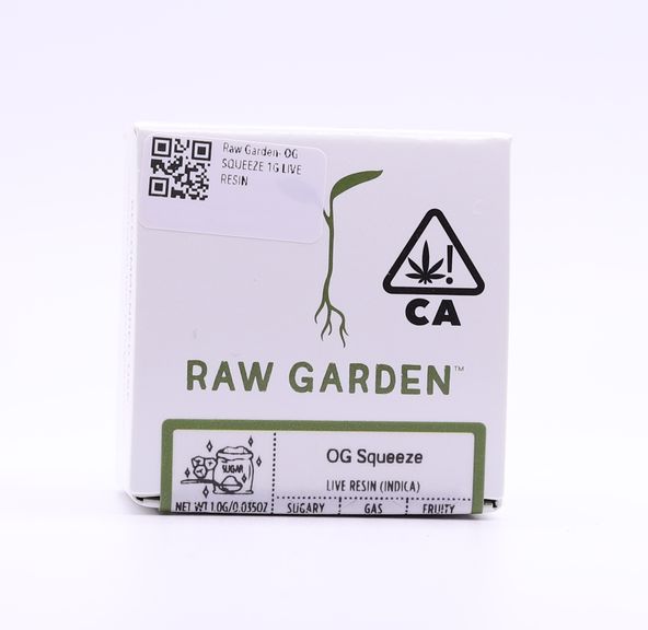 Raw Garden- OG SQUEEZE 1G LIVE RESIN