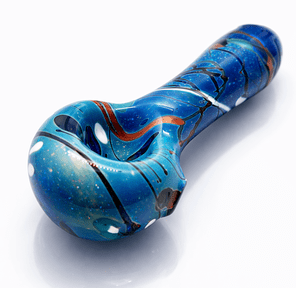 Blue Marbled Bowl I Glass-Blown Bowl I Grounded GardensI 1ct