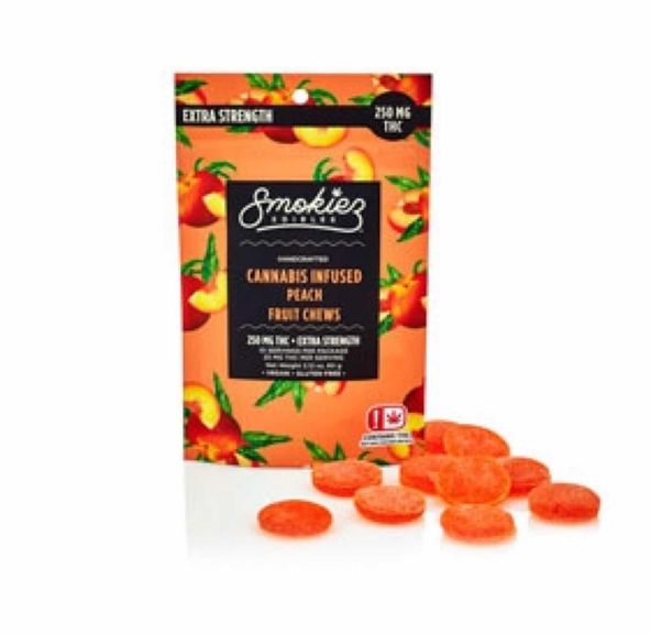 Smokiez Sweet Peach 250mg Gummies