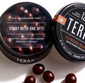 Kiva Dark Chocolate Terra Bites - Espresso Beans (100mg)