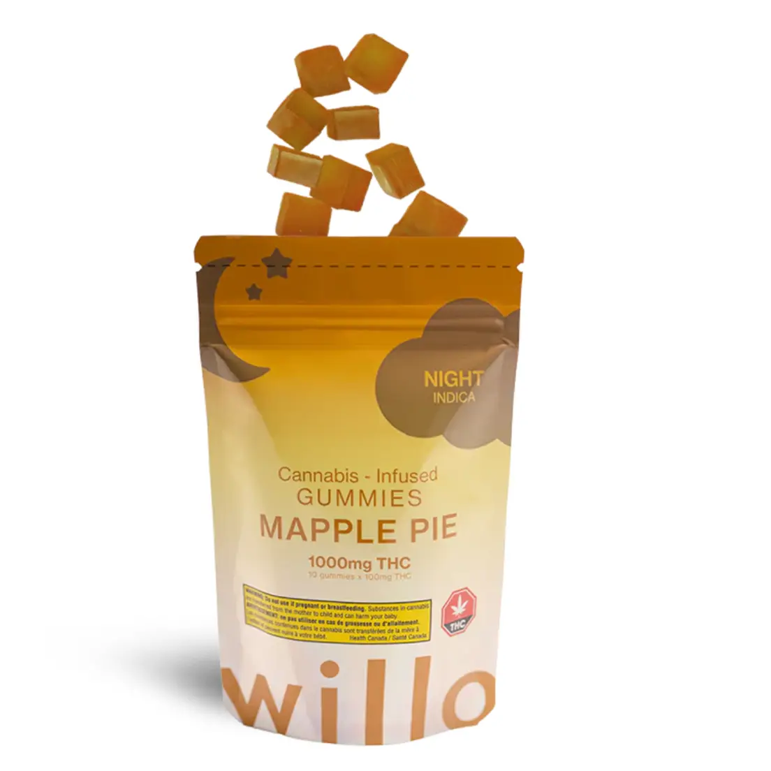 Willo 1000mg THC Gummies: Mapple Pie (Night)