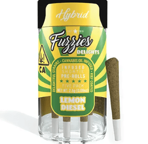 Fuzzies - Lemon Diesel Delights Infused Preroll 5pk (2.5g)