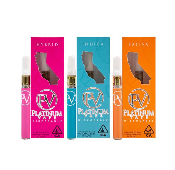 (PRE-ORDER ONLY) Bubba Kush - .4g (85.50%THC) Platinum Disposable Vape