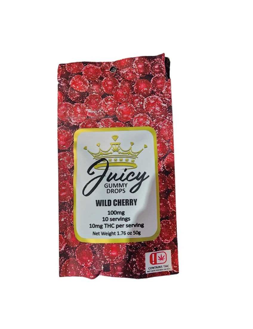 Juicy Wild Cherry 100mg-10 count Gummy Drops