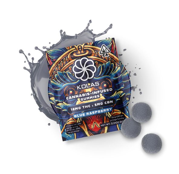 Kolas Gummies 2pk Blue Raspberry 10mg THC / 5mg CBN