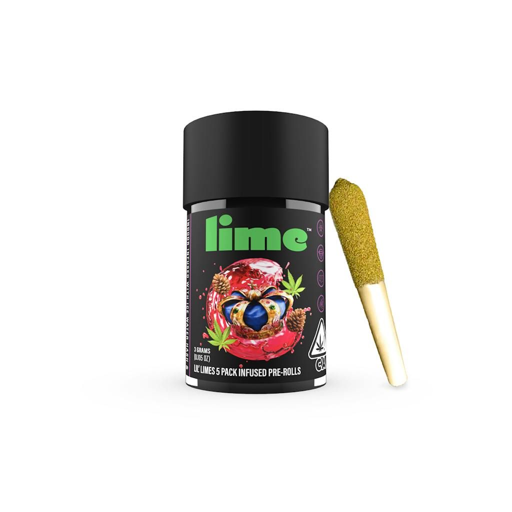 Lime - King Louie XIII - 5pk Infused Prerolls - 3g