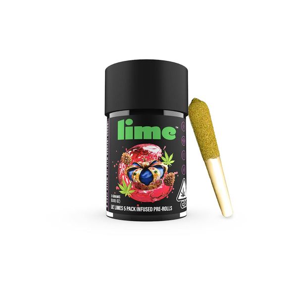 Lime - King Louie XIII - 5pk Infused Prerolls - 3g