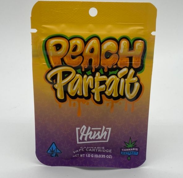 Peach Parfait (hybrid) - 1g Cartridge (THC 92%) by HUSH **Buy 2 for $50**