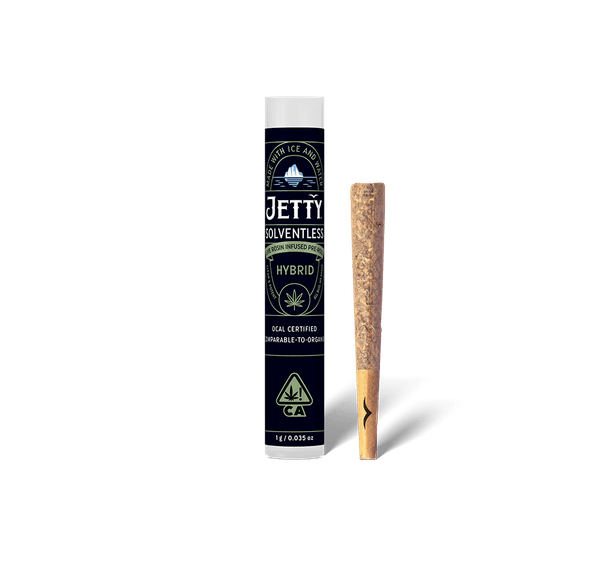 Jetty Solventless Infused Pre-roll Garlic Milk x White Cookies 1g