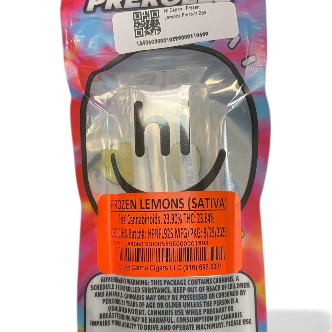 Hi Canna - Frozen Lemons Prerolls 2pk