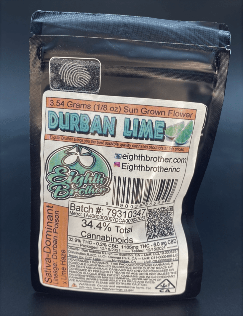 Durban Lime - 3.5g (THC 32%) by 8th Bros