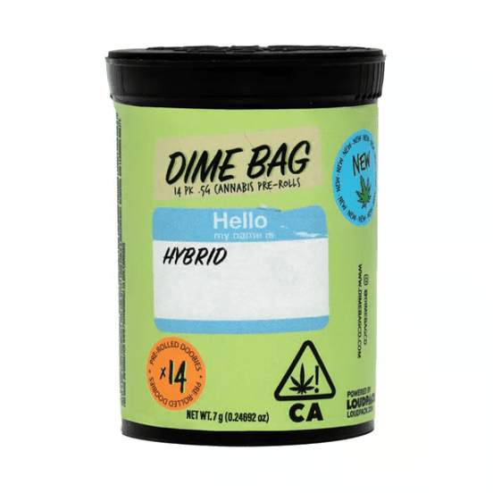 Dime Bag Pre-roll 14pk Grape Stomper 7g