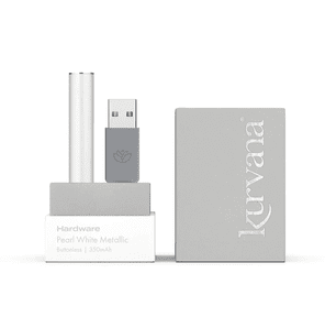 KURVANA - Pearl White Metallic Buttonless Battery 350mAh