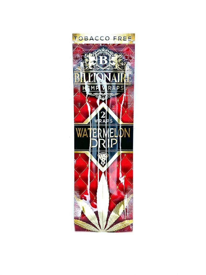 Billionaire - Hemp Wraps - Watermelon Drip - 2pk