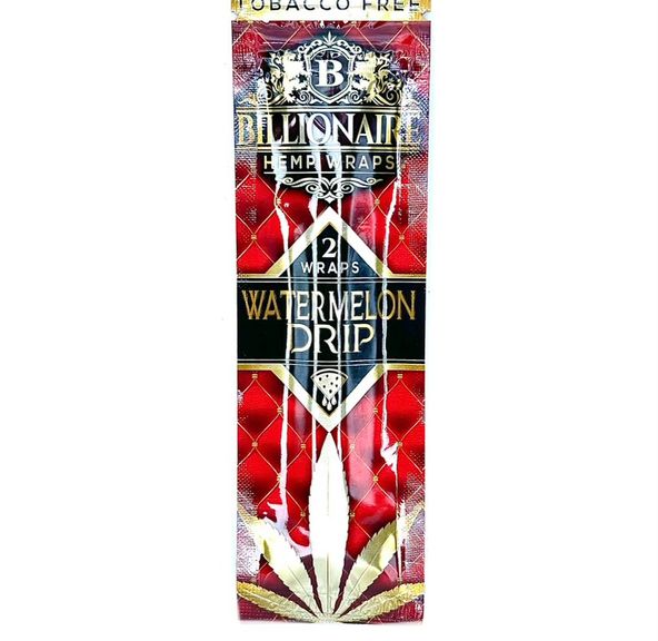 Billionaire - Hemp Wraps - Watermelon Drip - 2pk