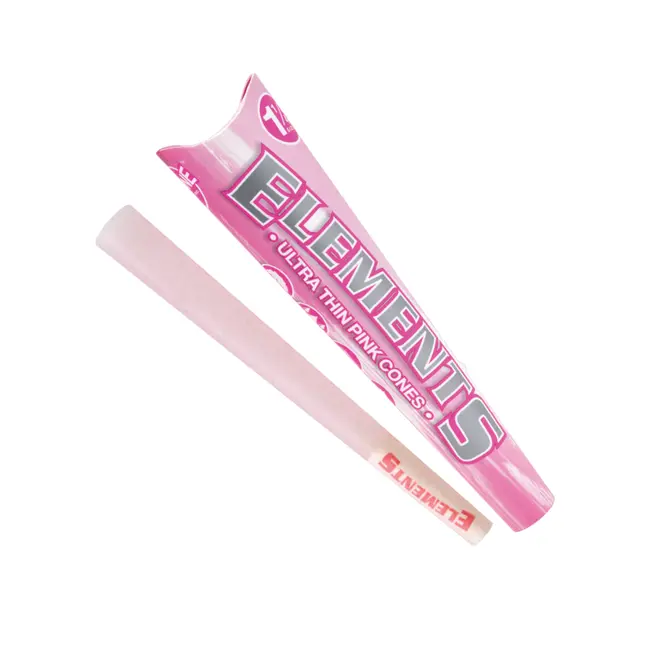 Elements Ultra Thin Pink Cones 1 1/4 (6 Pack)