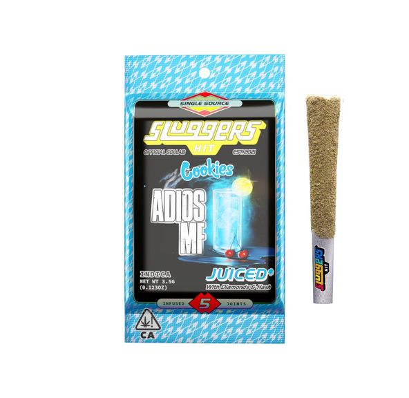 Sluggers X Cookies - Adios MF Infused Prerolls 5pk - 3.5g