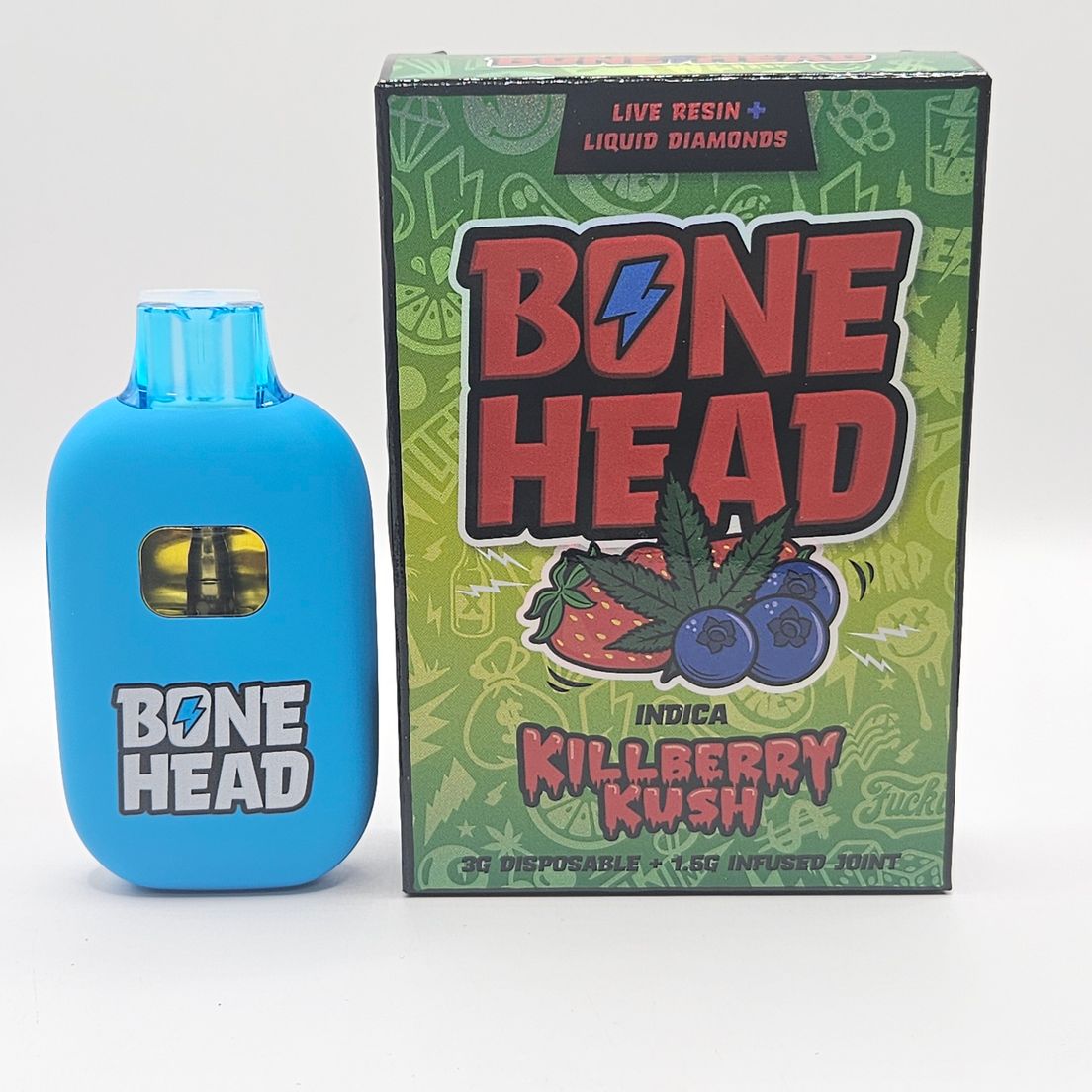 Bone Head - Disposable - KillBerry Kush - 3G