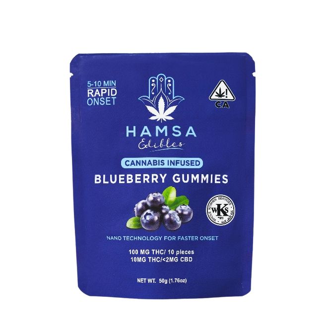 Hamsa - Blueberry Kosher Gummies 100mg