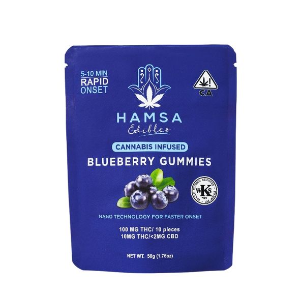 Hamsa - Blueberry Kosher Gummies 100mg