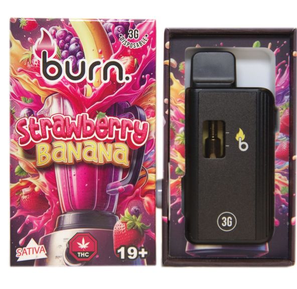 3 Gram Burn Disposable – Strawberry Banana (3 Gram)