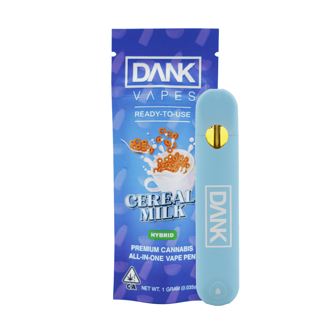 Dank | AIO Vape | 1g | Distillate | Cereal Milk