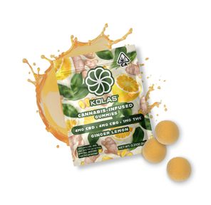 Kolas Gummies 2pk Ginger Lemon 1mg THC / 4mg CBG / 4mg CBD