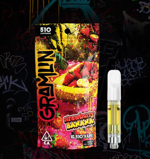 PRE-ORDER ONLY 1g Strawberry Banana (Indica) Cartridge - Gramlin