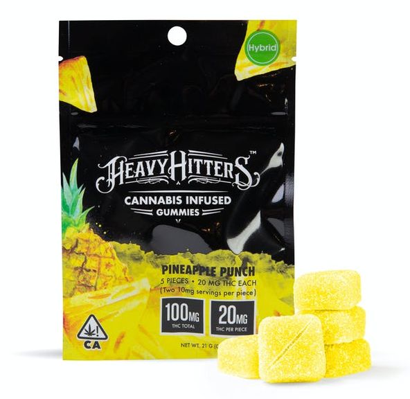 Heavy Hitters THC Gummy Pack Pineapple Punch 100mg